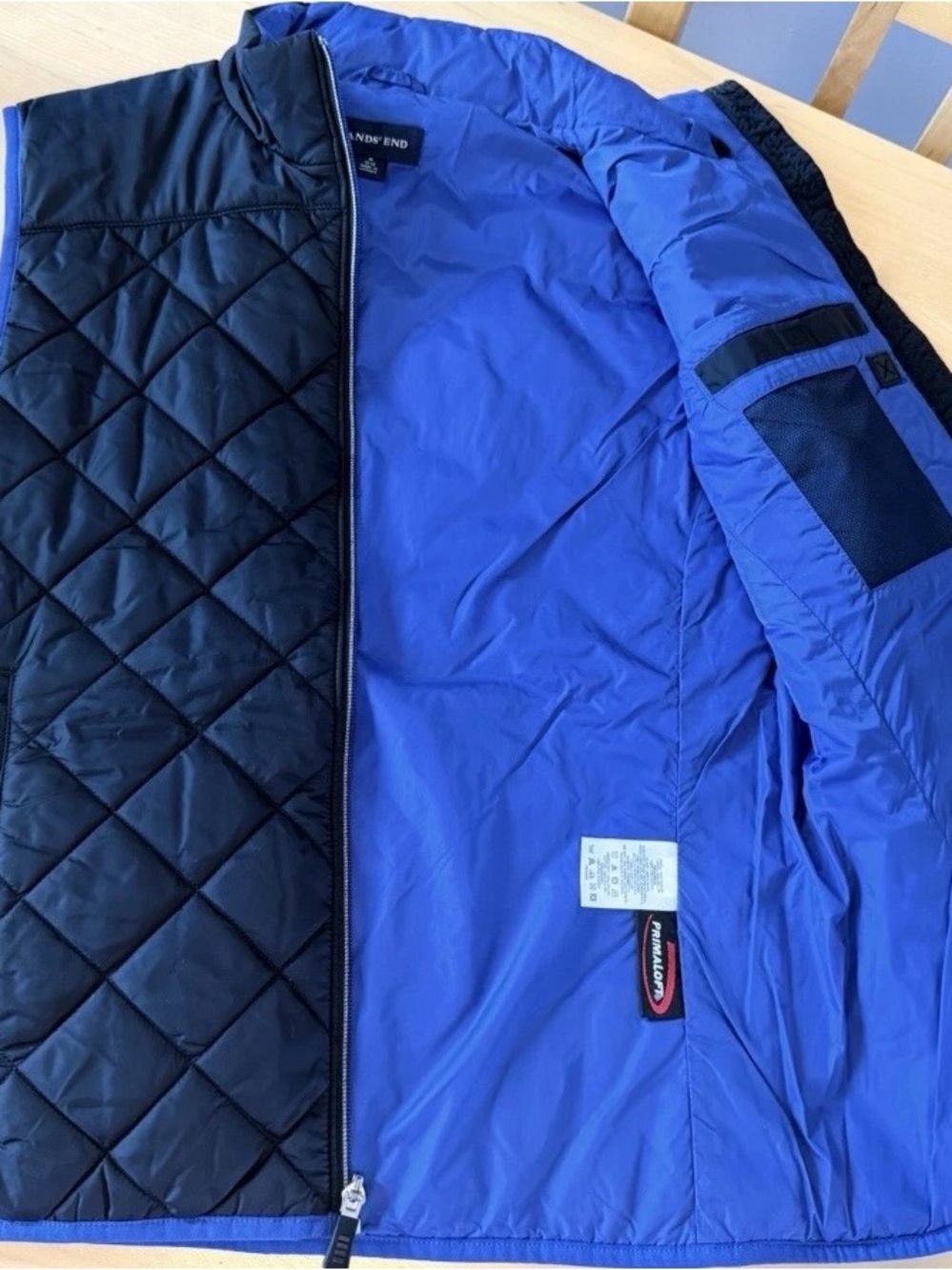 Lands' End Women’s M 10-12 Black Vest Jacket Coat EXCELLENT condition! - Picture 10 of 13